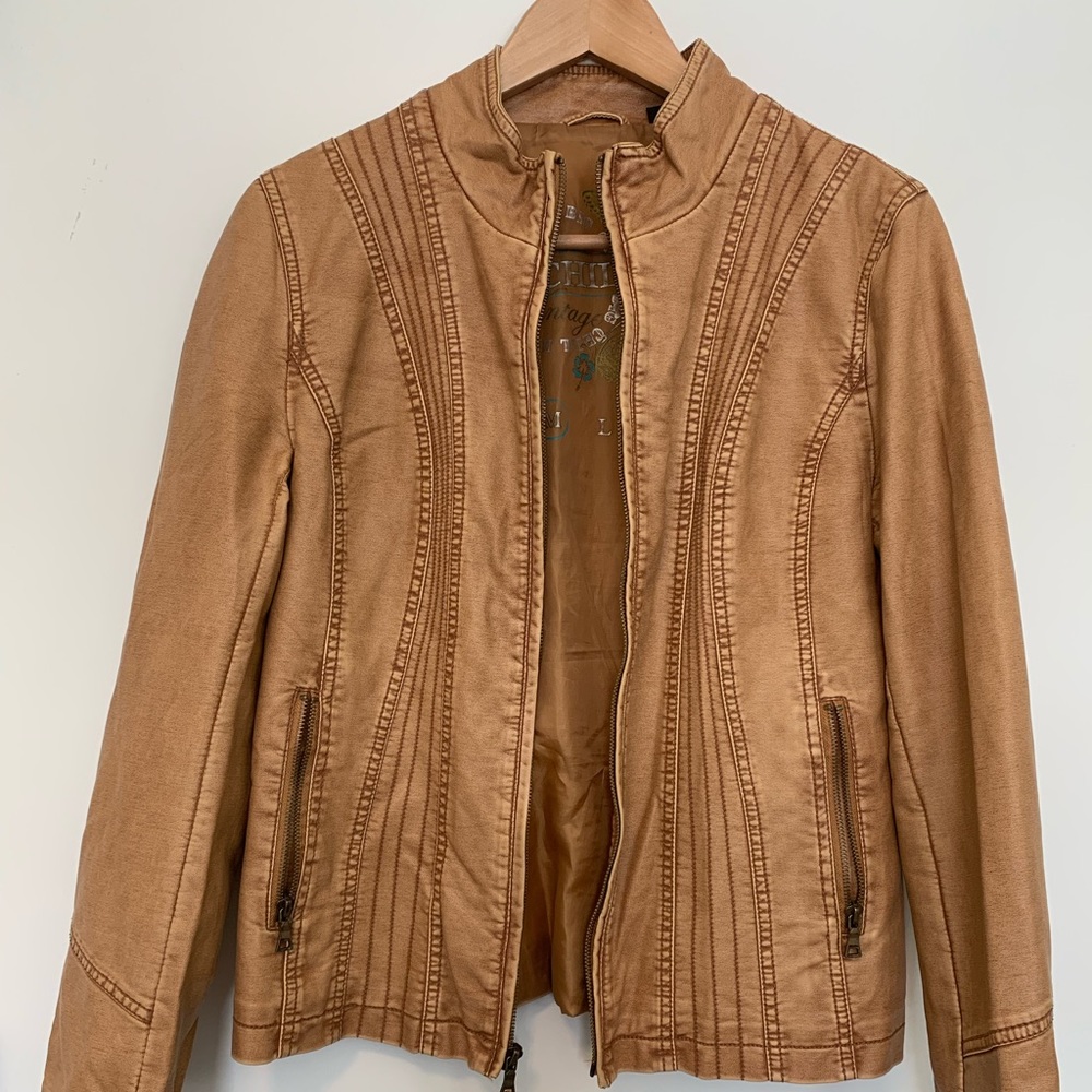 Vintage Faux Leather Jacket